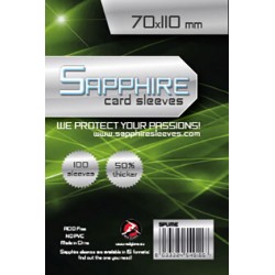 Sapphire obaly na karty - Lime Sleeves 70x110 mm - 100 ks