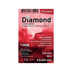 Obaly na karty Diamond Red: Chimera Mini (43x66 mm) (100 ks)
