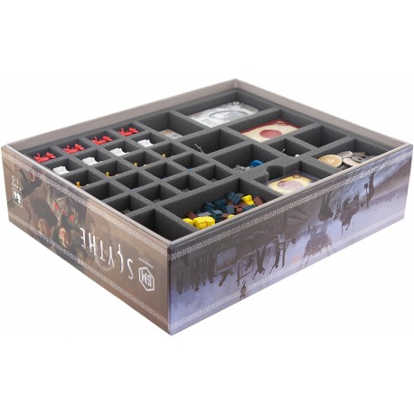 Foam tray value set for the Scythe board game box