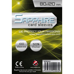 Sapphire obaly na karty - Gold Sleeves 80x120 mm - 100 ks