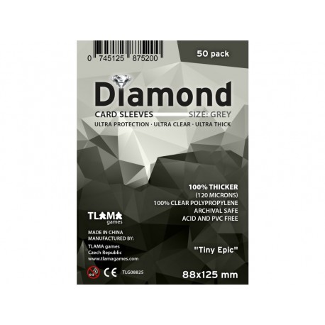 Obaly na karty Diamond Grey: "Tiny Epic" (88x125 mm) (50 ks)