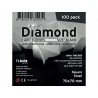 Obaly na karty Diamond Black: Square Small (70x70 mm) (100 ks)