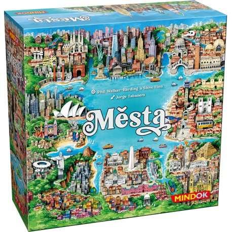 Města + promo deska Praha/Brno