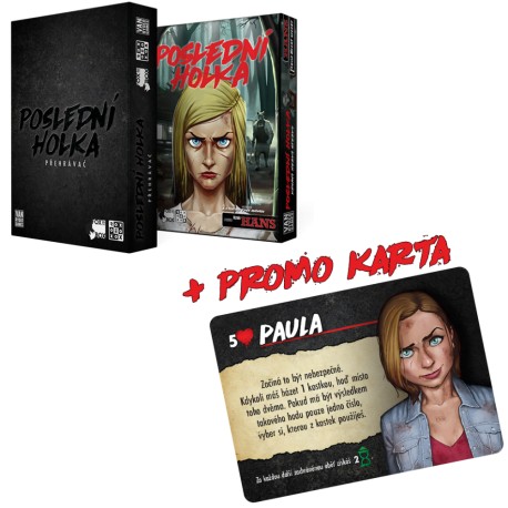 Poslední holka: Přehrávač + videokazeta Krvavý hezký stezky + promokarta Paula