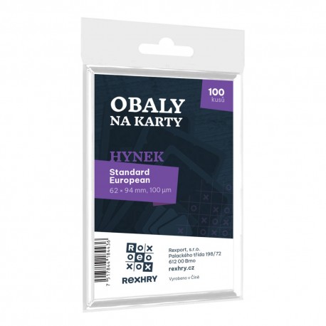 Obaly na karty REX - Standard European - Hynek - 62 x 94 mm 100ks