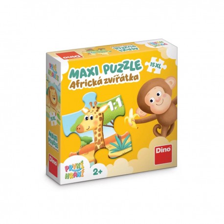 První hraní: Africká zvířátka 15 maxi Puzzle