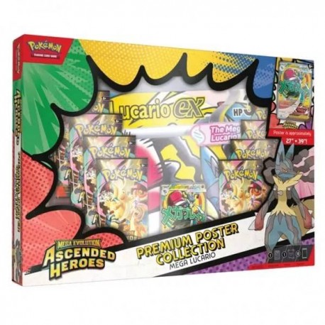 Pokémon TCG: Mega Evolution 02.5 Ascended Heroes - Premium Poster Collection - Mega Lucario